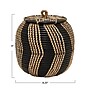 Storied Home Decorative Handwoven Rattan Storage Basket with Lid, NaturalBlack (AH1613)~#|#~A5AF3BD6-214F-4E63-A27B6B6F3349D6B1_sc7