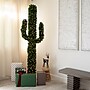 Nearly Natural 7-ft Pre-Lit Artificial Cactus Christmas Tree with 500 Micro LED Lights (T4701)~#|#~A5AF4334-39A4-4670-ADC5B64EBE9C1563_sc7