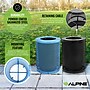 Alpine Industries 4460 Steel Mesh Trash & Recycling Bin Combo with Flat Lid and Liner, 36 Gallon, Black/Blue (ALP4460-01-E)~#|#~A5B03764-920F-41BD-95185C278A060258_sc7