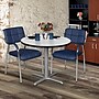Regency Cain 30" Round Laminate X Base Breakroom Table, White/Grey (TB30RNDWHGY)~#|#~A5B0605F-4273-47C9-8A285472DB41CECB_sc7
