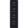 Lorell 4-Drawer Vertical File with Lock, Black, 52"H x 15"W x 25"D (LLR60650)~#|#~A5B14EBB-265A-4B6A-ABA60A33DC1635AC_sc7
