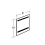 Azar Sign Holder, 8” x 10”, Vertical, Wall Mounted, Clear Acrylic, 10/Pack (129925)~#|#~A5B37406-1326-461F-9F9E895ED65AE8B5_sc7