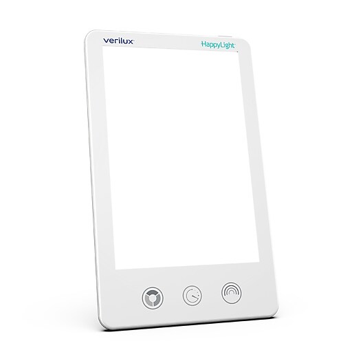 Verilux HappyLight Luxe Light Therapy Lamp, White (VT43WW3) | Staples