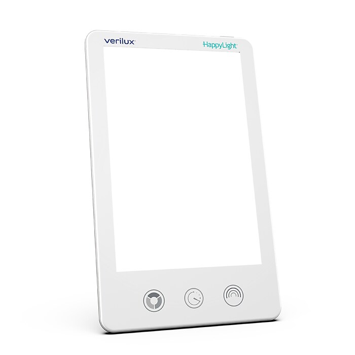 Verilux HappyLight Luxe Light Therapy Lamp, White (VT43WW3) | Staples