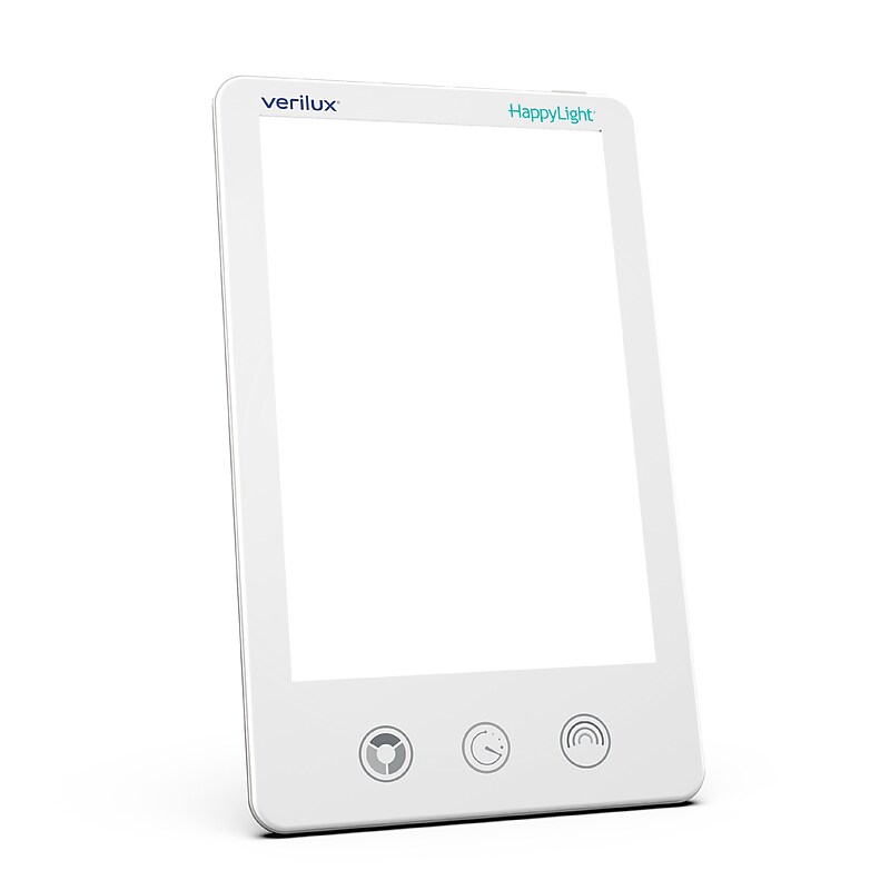 Verilux HappyLight Luxe Light Therapy Lamp, White (VT43WW3) image 1