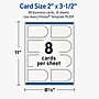 Avery Arched Business Cards, Matte White, 80/Pack (19479399682)~#|#~A5B610F3-F79E-4416-953B417349114FDD_sc7