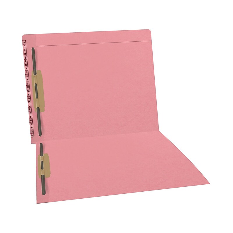 Medical Arts Press Kardex Match Reinforced End Tab File Folder, Letter-Size, Pink, 50/Box (F1180-PNK) image 1