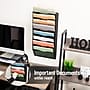 Mind Reader Wall File Organizer, 8-Pocket Hanging Document Rack, Office Wall Mount, Metal, Black (MAG8C-BLK)~#|#~A5B8D68F-D13D-4557-B71ADC440F5C2342_sc7