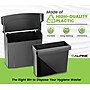 Alpine Industries Sanitary Receptacle, 9" x 10", Black, 3/Pack (451-BLA-3)~#|#~A5BC0F0E-552D-4106-B2DB29FD1A877B41_sc7