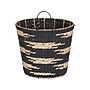 Household Essentials Puddle Cattail/Paper Storage Basket, Black/Light Beige (ML-6750)~#|#~A5BD3D6B-8736-40C0-A80F79279C952FD0_sc7