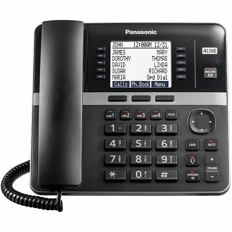 Panasonic KX-TGW420B 4-Line Conference Speaker Phone with Digital Answering image 1