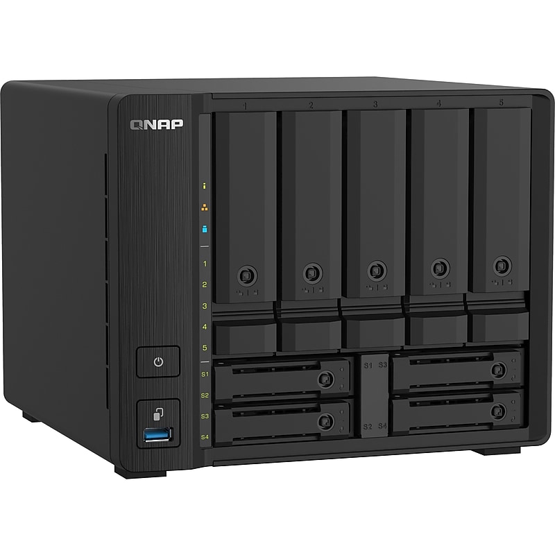 QNAP TS-932PX-4G-US Compact 9-bay NAS with 10GbE SFP+ and 2.5GbE for Smoother File Applications image 1