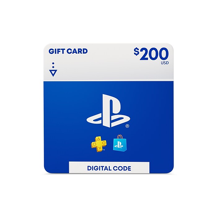 Sony PlayStation 200 Gift Card Email Delivery Staples