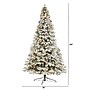 Nearly Natural 10-ft Flocked Vermont Mixed Pine Artificial Christmas Tree with 800 LED Lights and 2200 Bendable Branches (T3387)~#|#~A5C58205-EAFD-49EB-BC8FCE3BF783B846_sc7