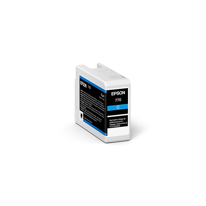Epson SureColor T770 Ink Cyan Standard Yield Ink Cartridge (T770220) image 1