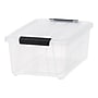 Iris 13.5 Quart Storage Container with Lid, Plastic, Clear, 6/Pack (500295)~#|#~A5CD4BF0-B7CE-49D3-B0FF86B25FD33C62_sc7