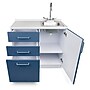 Viva Comfort 36.32'' H x 36" L Medical Cabinet with Right Sink, 3-Drawers, Blueberry (902BASE36RSBL)~#|#~A5D1C7BD-7E0D-494D-92188A00DB007318_sc7