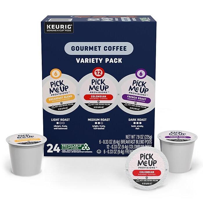 Pick Me Up Provisions™ Coffee Keurig K-Cup Pods, Variety Pack, 24