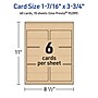Avery Integrated Cards, 1-7/16" x 3.75", Matte Kraft Brown, 60/Pack (95289)~#|#~A5D5CBEA-00B8-405D-B6929D8886407F70_sc7