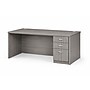 Boss Office Products 60" Desk with Box/Box/File Pedestal, Driftwood (GROUPA23-DW)~#|#~A5D684A2-8232-43EE-93BDA4D4565D6888_sc7