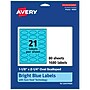 Avery Scalloped Decorative Edge Multipurpose Labels, 1-1/8" x 2-1/4", Bright Blue, 1680/Box (94061)~#|#~A5D81374-780B-4ED6-816860979A086310_sc7