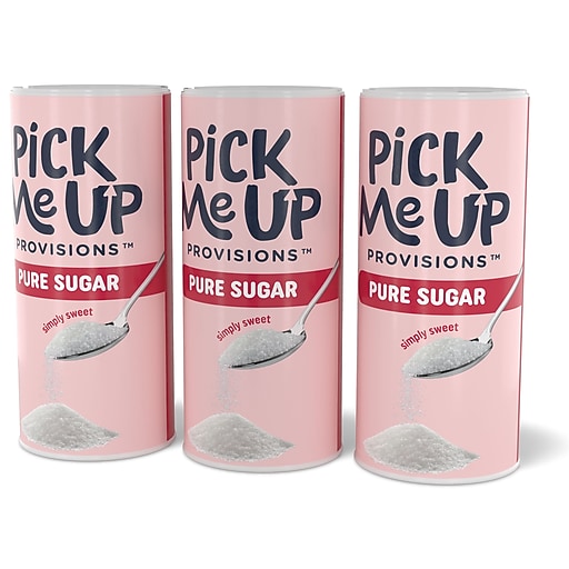 sugar Pick Me Up Provisions™ Pure Sugar, 20 oz. Canister, 3/Pack