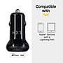 NXT Technologies™ USB-C Car Charger with Lightning Cable for iPhone/iPad, Black (NX60451)~#|#~A5DD4C83-7A08-4689-BA0168BAEDBB64B0_sc7