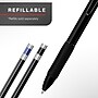 Staples ProGel Elite Retractable Metal Barrel Gel Pen, Fine Point, 0.7mm, Black Ink, 2/Pack (ST63291)~#|#~A5DD704D-100D-473B-80818863A5EFF3C1_sc7