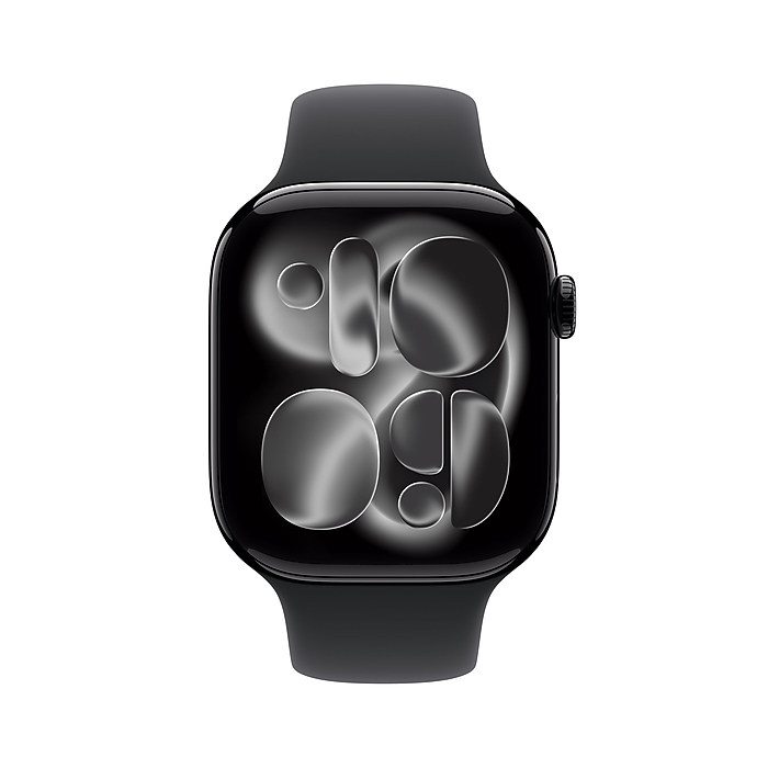 Apple Watch Series 11 GPS + Cellular Smartwatch, 46mm, Jet Black
