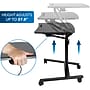Mount-It! 28" W Manual Adjustable Standing Desk With Locking Wheels, Black (MI-7969)~#|#~A5E019E3-95B6-4B56-9ECCE4D21E045B44_sc7