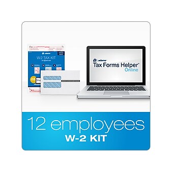 Adams 2022 W-2 Tax Form, White, 12/Pack (STAX612-22)