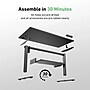 Huanuo 48"W Electric Rectangular Adjustable Standing Desk with Keyboard Tray, Black (HNESD71B)~#|#~A5E50336-A961-4ACB-92FD87381B475154_sc7