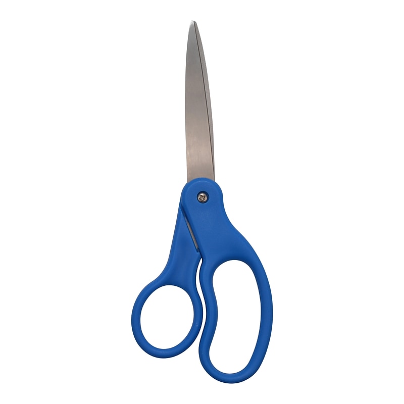 Westcott All Purpose 7" Stainless Steel Standard Scissors, Pointed Tip, Blue (44217) image 1