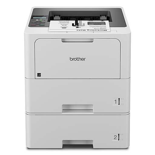 Brother HL‐L6210DWT Business Monochrome Laser Printer, Dual Paper Trays,  Wireless Networking