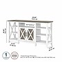 Bush Furniture Key West Console TV Stand, Screens up to 65", Shiplap Gray/Pure White (KWV160G2W-03)~#|#~A5ED5801-9830-4122-9E869D25A32C48C3_sc7