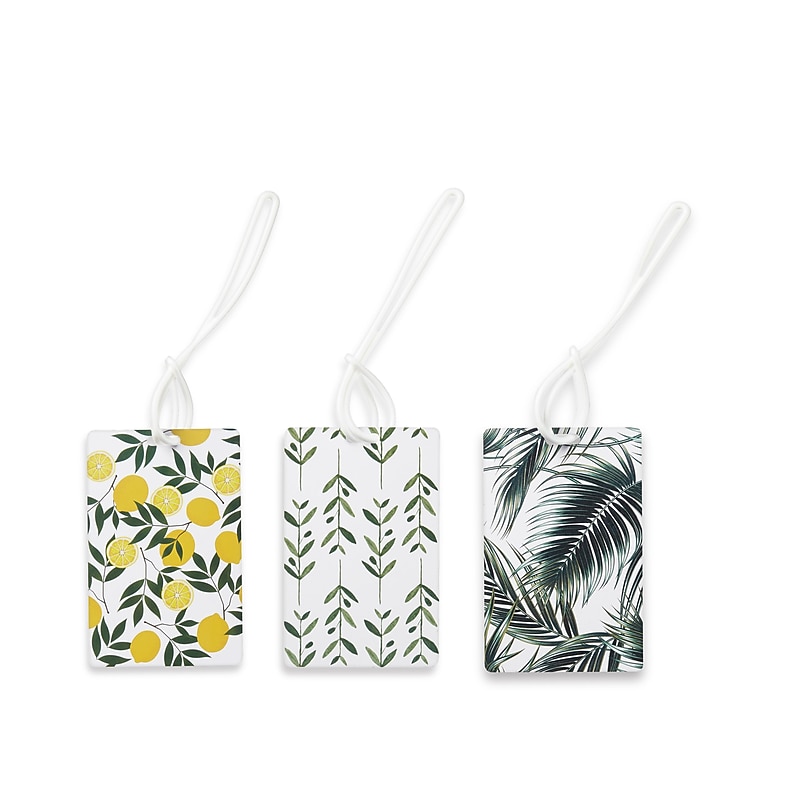 Conair Plant Pattern Luggage Tag, Assorted Colors, 3/Pack (TS102XR) image 1