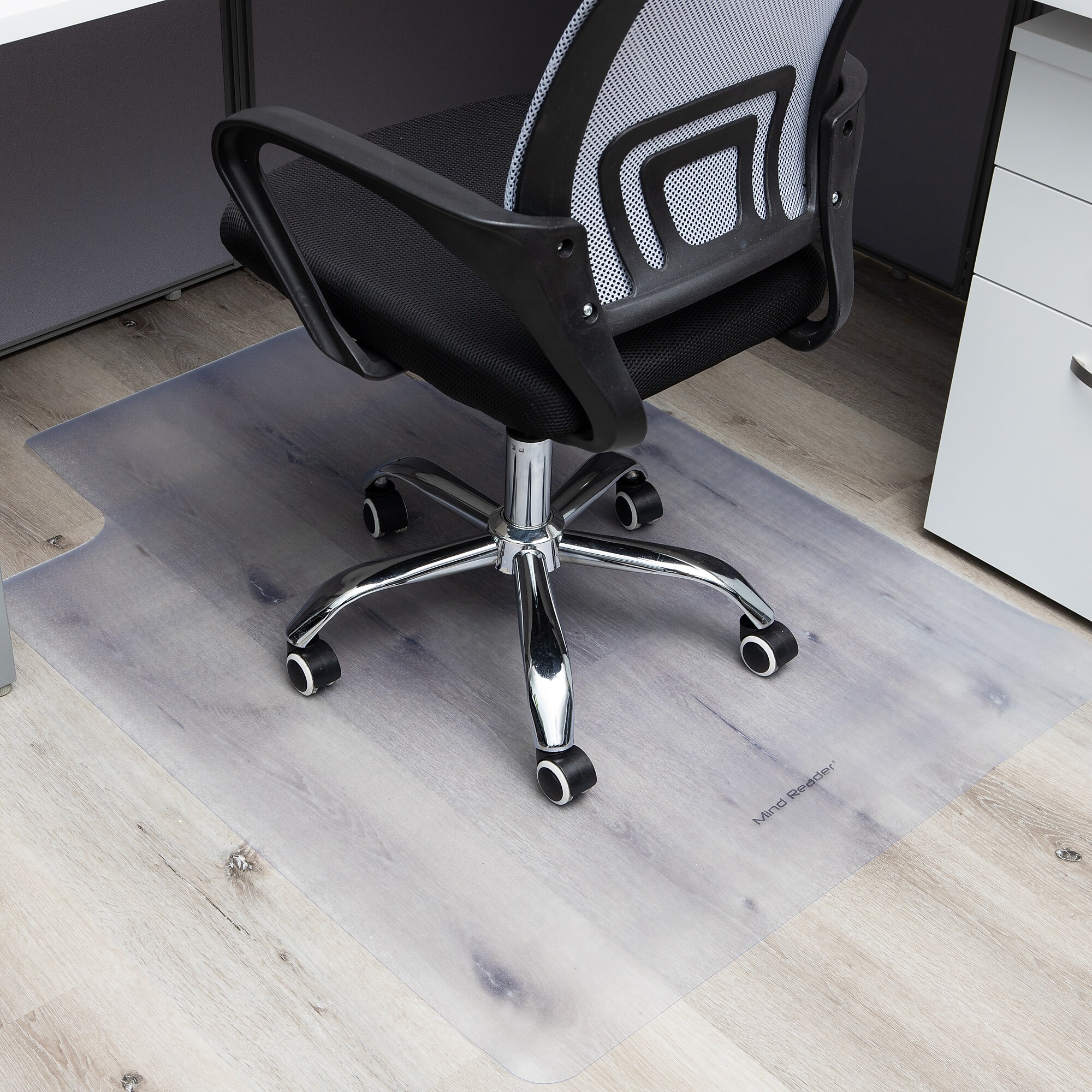 Mind Reader Hard Floor Chair Mat with Lip, 35″ x 47”, Clear (FLCMAT-CLR) Sansujyuku sansujyuku.com