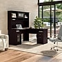 Bush Furniture Cabot 60"W L Shaped Computer Desk with Hutch and Storage, Espresso Oak (CAB001EPO)~#|#~A5F7306C-8126-418E-A6D3256D7445456F_sc7
