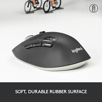Logitech M720 Triathlon Wireless Bluetooth Multi-Device Mouse, Black (910-004790)
