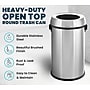 Alpine Industries Stainless Steel Recycling Bin, 17 Gallon, Silver (ALP470-65L-R)~#|#~A602B619-84D7-4DD4-AE7A463107996C35_sc7