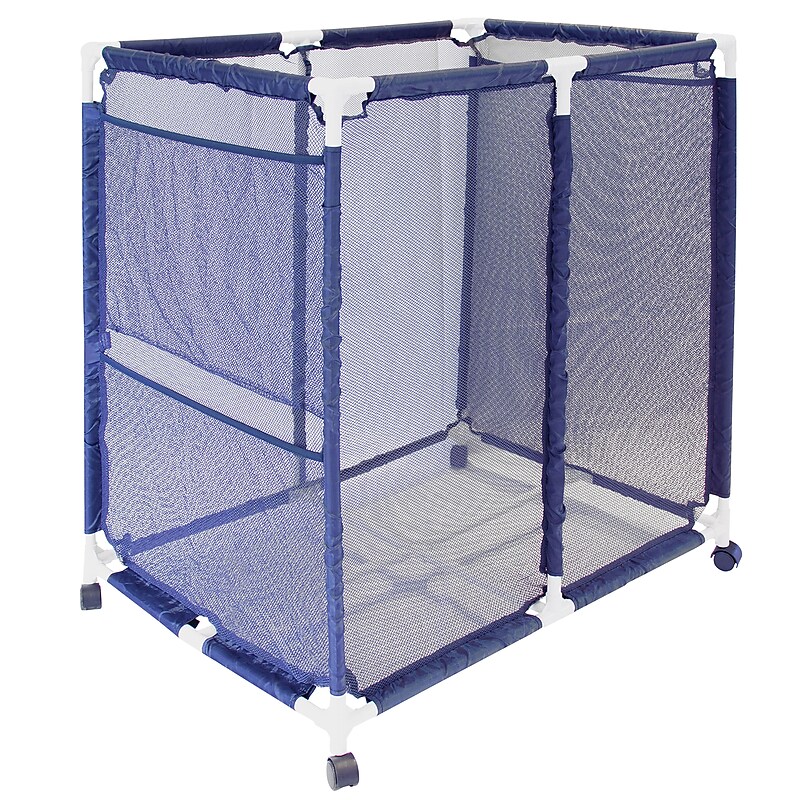 Pool Bins Pool Storage Mesh Rolling Organizer, 17.75-cu. ft., Blue (PBFT-1517) image 1