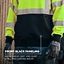 Ergodyne GloWear 8311BK High Visibility Long Sleeve Black Bottom Hooded Sweatshirt, ANSI Type R Class 3, Lime, 3XL (22877)~#|#~A607FD36-5C69-4414-BC8F06010BD3486D_sc7
