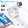 Uncaged Ergonomics Cube 5-Outlet 4-USB Port Surge Protector, 10', White (PC-w-c)~#|#~A60882FD-E3F5-4320-A2ACDBD2F577FC0E_sc7