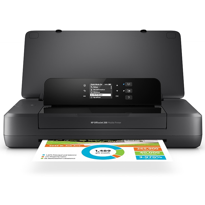 HP OfficeJet 200 Portable Wireless Color Inkjet Printer, Print Only, Best for Home Office (CZ993A) image 1