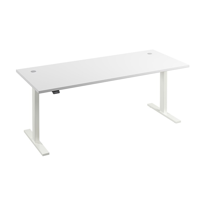 Bush Business Furniture Move 60 Series 72"W Electric Adjustable Standing Desk, White (M6S7230WHWK) image 1