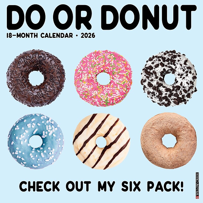 2026 Willow Creek Do or Donut 12" x 12" Monthly Wall Calendar (50989) image 1