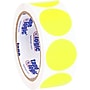 Tape Logic Inventory Circle Labels, 1 1/2", Fluorescent Yellow, 500/Roll (DL612L)~#|#~A60DEE74-57DE-4283-A5D87B1B59CD94D8_sc7