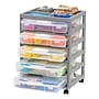 Iris 5-Drawer Storage Cart, Gray (585124)~#|#~A60E7562-93C6-4853-97512080F4004EB0_sc7
