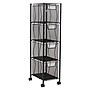 Mind Reader 4-Drawer Mobile Desk Art Supply Organizer with Wheels, Metal, Black (4OPDR-BLK)~#|#~A61345CA-5652-433B-A11FEEDE5AD88CE4_sc7
