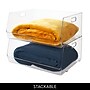 iDESIGN Large Stackable Plastic Storage Bin, Clear (29418M4)~#|#~A6136E7D-2B99-478A-8ACCF2F457B66AE4_sc7